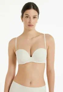 Бюстгальтер-Бандо с подкладкой, с низким вырезом, многофункциональный/без бретелей Tezenis, Ivory
