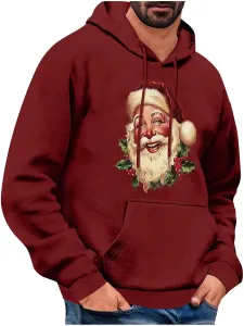 Мужской свитшот с принтом Санта Клауса