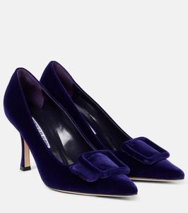 Maysale 90 бархатные туфли-лодочки Manolo Blahnik, 5064 Dpur