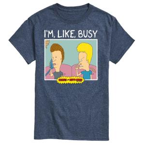 Мужская футболка Beavis And Butthead I'm Like Busy Tee Licensed Character