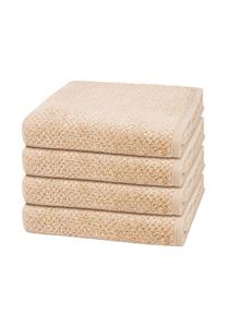 Набор полотенец Cawö Pure, 4 штуки, 100x50 см, бежевый