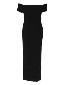 Платье макси Nile на одно плечо Solace London, черный