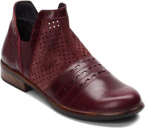 Женские ботильоны NAOT Rivotra, Perf. Burgundy Suede/Bordeaux Lthr/Glass Silver/Violet Nbk