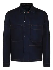 Куртка-рубашка с накладными карманами Stone Island, синий