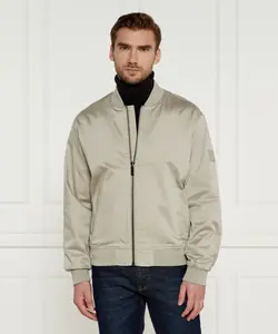 Атласный жакет Regular fit Calvin Klein, бежевый