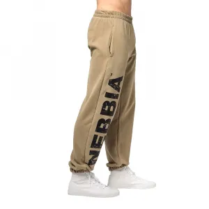 Спортивные брюки Nebbia Gym baggy style gym bro 365, бежевый
