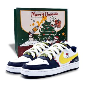 Nike Кроссовки для скейтбординга Court Borough Star Gift Old Trickster Abrasion Resistant Low top Kids' Blue для подростков
