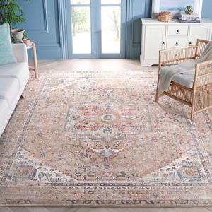 Ковер SAFAVIEH, 244 x 305 см, - коллекция Cornelia - большой - Gold, восточный дизайн, не линяет и легко чистится, идеален для гостиной, спальни, офиса, столовой (CRN208D)