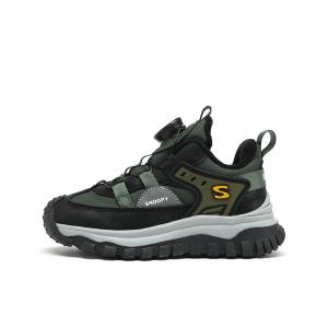 Термоустойчивые противоскользящие детские лоу-топы Kids Lifestyle Shoes SNOOPY, зеленый/черный