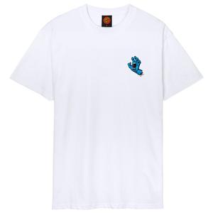 Футболка с изображением кричащей руки на груди - футболка Santa Cruz, белый