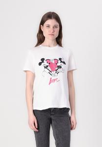 Футболка с принтом OLMMICKEY LIFE VALENTINE ONLY MATERNITY, белый