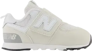 Детские кроссовки New Balance 574 NEW-B Hook & Loop Wide, кремовый/белый