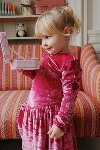 Детское платье CARLITO DRESS GRS Konges Sløjd, бордовый