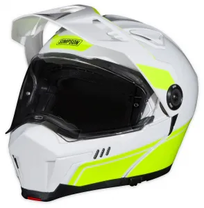 Модульный шлем «Путешествие бандита Симпсона» Simpson Helmets, белый/желтый