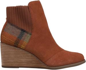 Женские ботильоны TOMS Sadie, Dunkles Ember Suede/Plaid