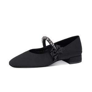 Плоские туфли Мэри Джейн 2 см женские JESSICA SOPHIA, черный