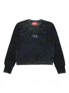 Толстовка Slaccy с вышитым логотипом Diesel Kids, черный