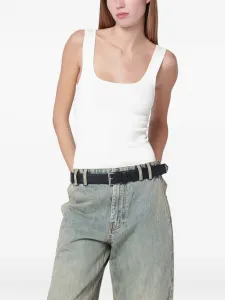 Топ с квадратным вырезом Entire Studios, белый