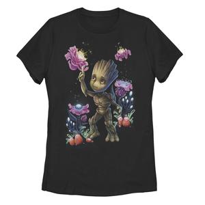 Детская футболка с рисунком Marvel Guardians Of The Galaxy Groot & Plants Licensed Character