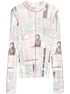 Patrizia Pepe топ с принтом