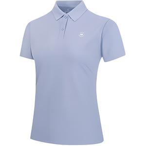 361° Футболка-поло женская светло-фиолетовая