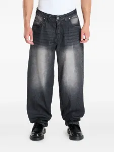 Джинсы с эффектом потертости dime, черный