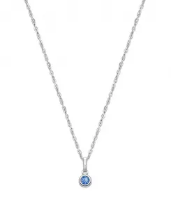 Детское колье из стерлингового серебра с камнями по знаку зодиака для девочек, 12-14 дюймов Tiny Blessings, september
