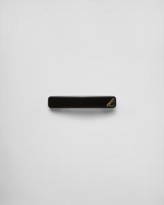 Заколка для волос из плексигласа Prada, черный