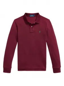 Рубашка поло с длинными рукавами POLO RALPH LAUREN KIDS, красный