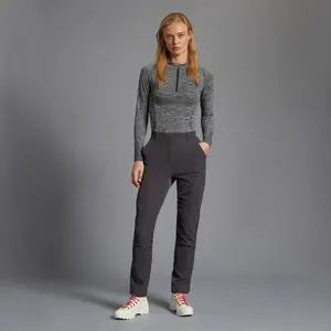 Женская горная футболка Pro с застежкой-молнией и горной термофутболкой Mountain PRO, серый