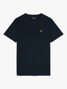 Простая хлопчатобумажная футболка Lyle & Scott, темно-синий