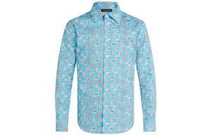 Новые квартальные продукты LV Shirt Men Light Blue Louis Vuitton, светло-голубой
