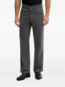 Джинсы с нашивкой-логотипом Boss, серый