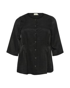 Блузка с коротким рукавом KAFFE CURVE Blouse Mickela, черный