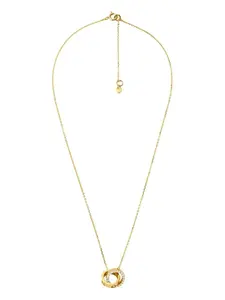 Ожерелье из переплетающихся кругов со стразами MICHAEL KORS, золотой