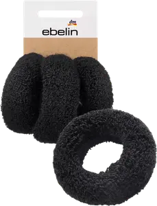 Резинки для волос черные 3 шт. ebelin