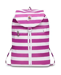 Вертикальная легкая полосатая сумка белого цвета, унисекс Invicta, фиолетовый