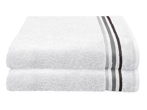 Банное полотенце Schiesser Skyline Color im 2er Set, белый