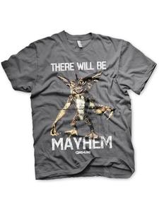 Футболка There Will Be Mayhem T-Shirt серого цвета Gremlins