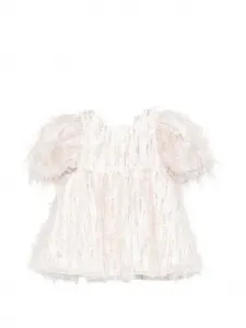 Платье с рукавами-фонариками Alapage, розовый