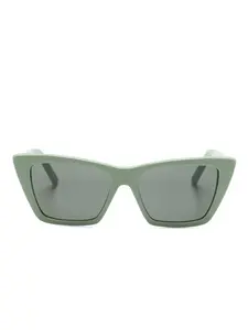 Солнцезащитные очки SL276 в оправе 'кошачий глаз' Saint Laurent Eyewear, зеленый