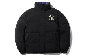 Пуховик унисекс черный Mlb