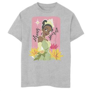 Футболка с портретом «Принцесса Диснея Тиана» для мальчиков 8–20 лет «Сильный дух» Licensed Character