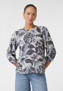 Блуза comma LUFTIGE MIT ALL-OVER, Hellblau/Grey