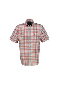 Рубашка в клетку с короткими рукавами Lerros, красный