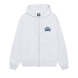 Худи Stussy Pickup Zip Hoodie, Ash Heather
