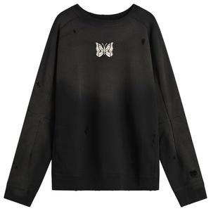 Деконструированная толстовка с круглым вырезом Needles, черный