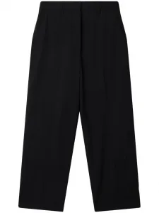 Шерстяные брюки широкого кроя STELLA MCCARTNEY, черный