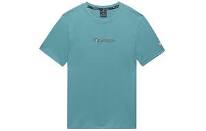 Футболка с коротким рукавом и круглым вырезом, прямая, приталенная, унисекс Champion, зеленый