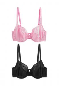 Бюстгальтер Next 2 PACK , Black Pink/Black